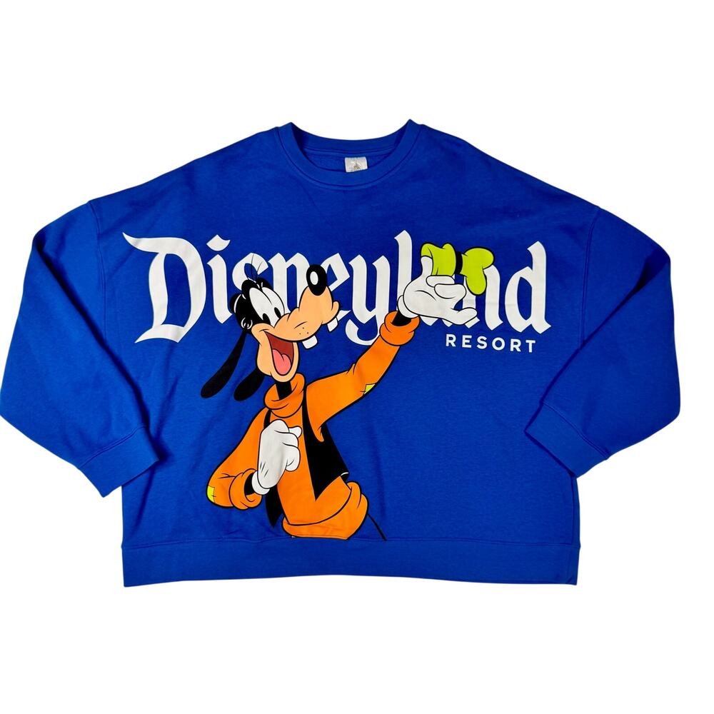 Disneyland Resort DLR Goofy Spirit Jersey Pullover Women's XL Bright Blue Royal - Picture 2 of 16